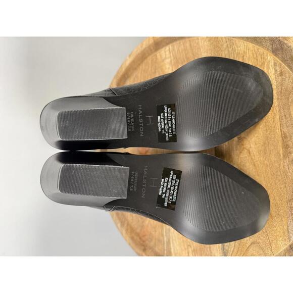 NWB H Halston Women's Charlotte Ankle Boots Black US Size 9 - Picture 4 of 11